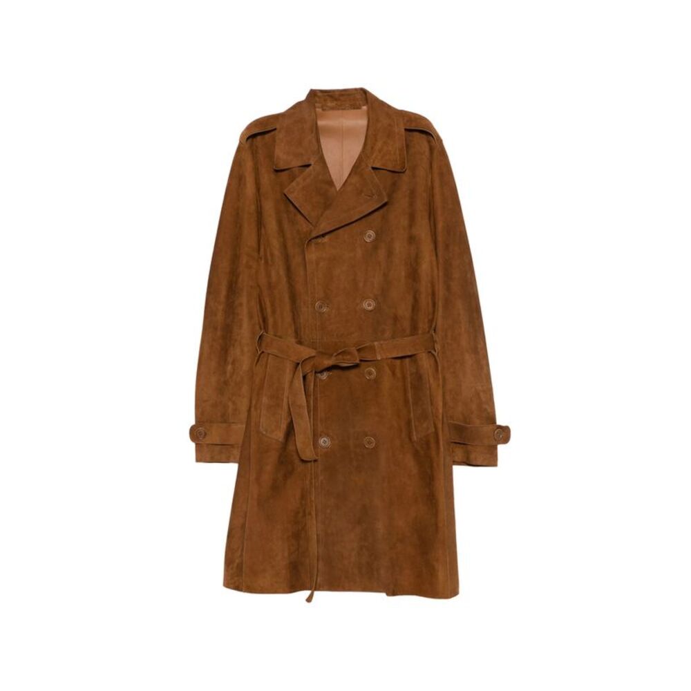 Santoro Brown Coats - Leather Coats Men